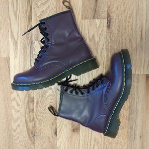 Dr. Martens deep purple boots